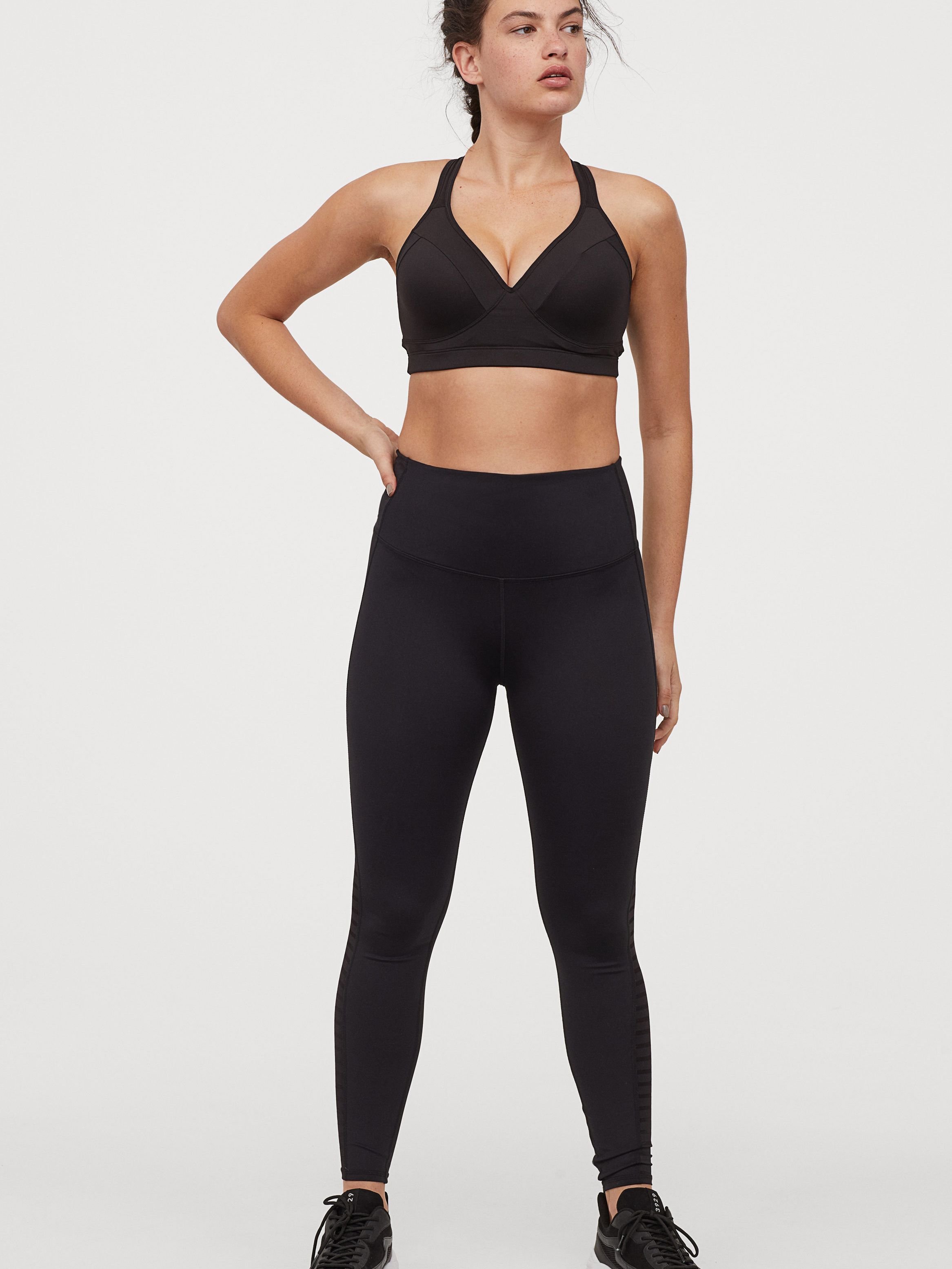 

Спортивные леггинсы H&M Sport 0730683-1 XS Черные
