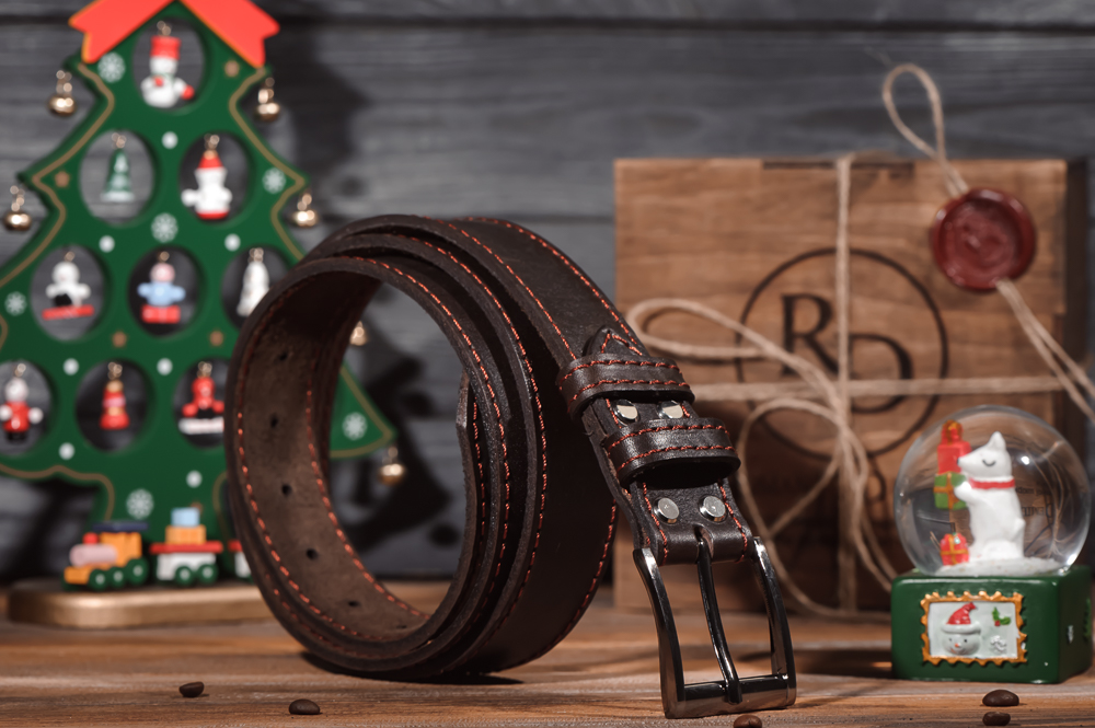 

Ремeнь кожаный Rd Mod16kn4 Коричневый 130 см + аппретура