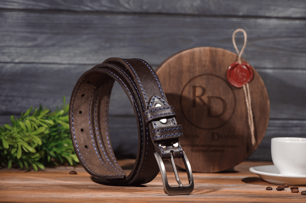 

Ремeнь кожаный Rd Mod26kn5 Коричневый 120 см + аппретура