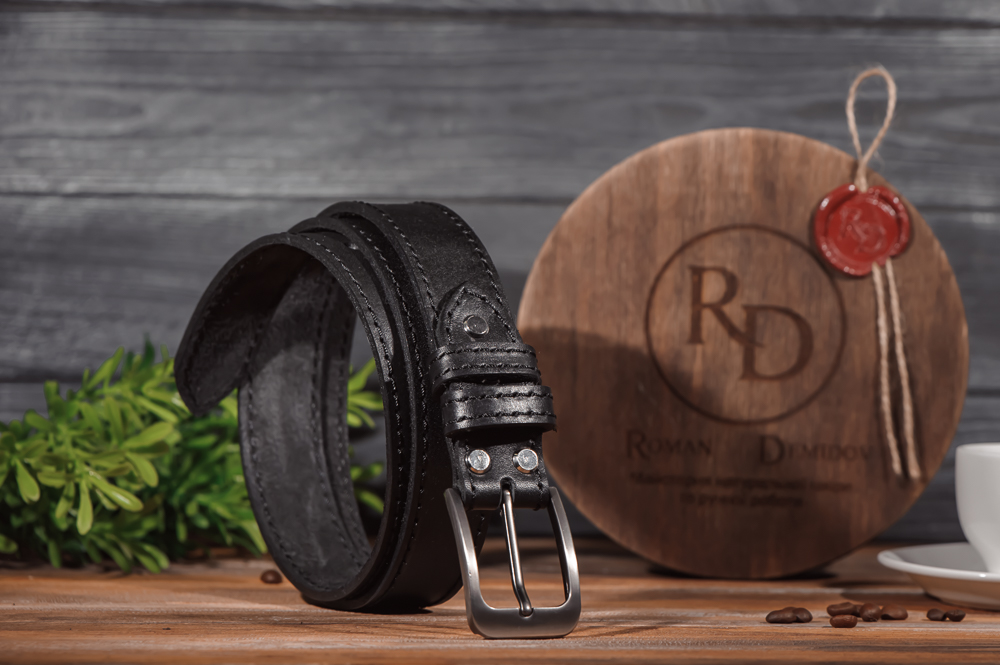

Ремeнь кожаный Rd Mod26bn1 Черный 120 см + аппретура
