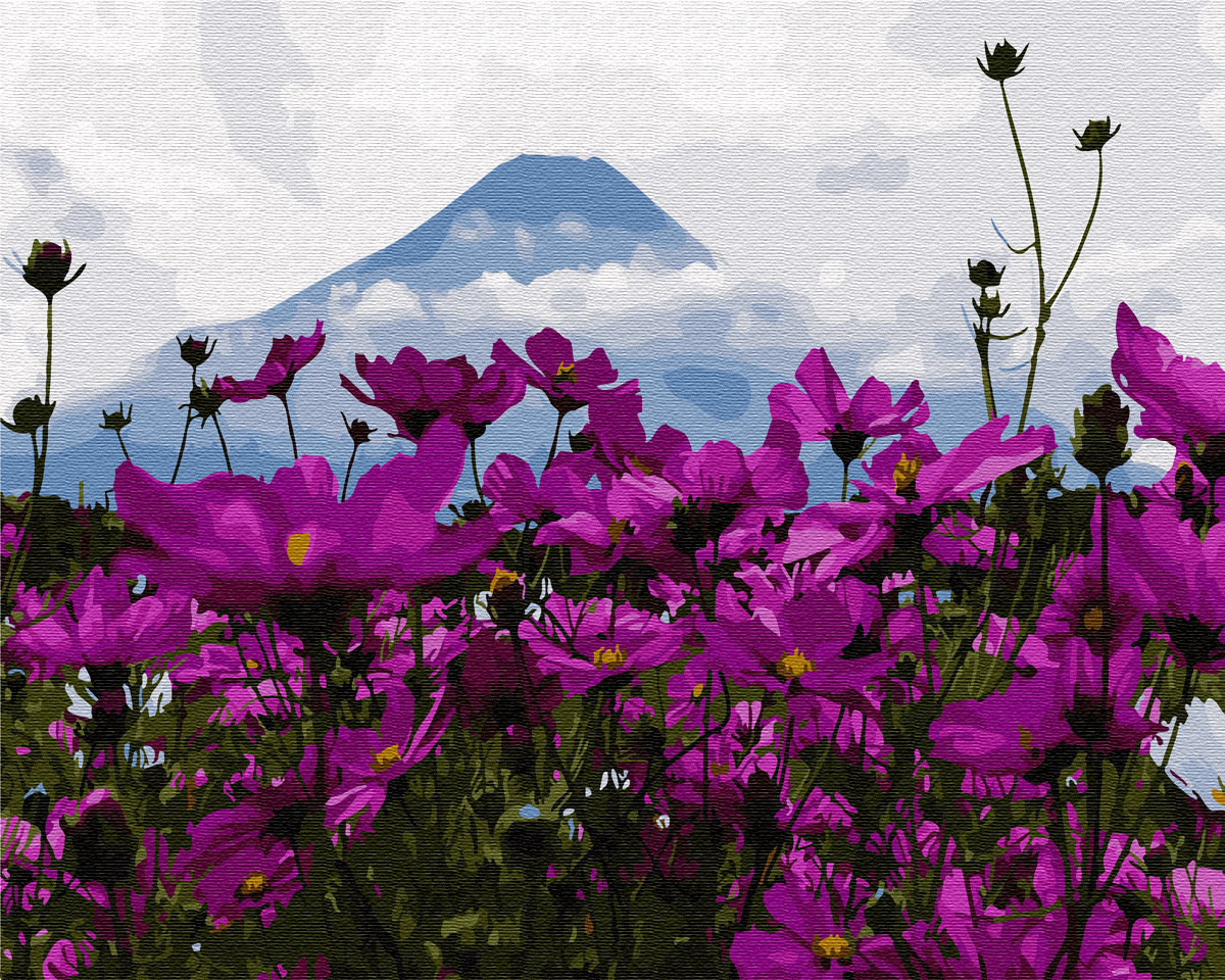 

Картина по номерам - Цветы у горы Фуджи Brushme 40*50 см. (GX29434)