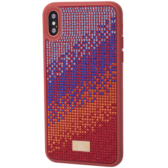 

Чехол со стразами Bling World Rainbown Design для Apple iPhone XS Max (6.5") (Красный)