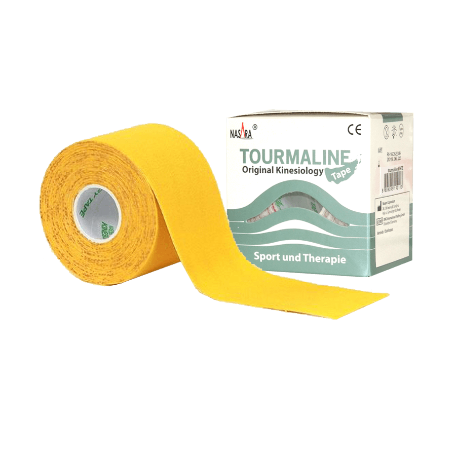 

Кинезио тейп Nasara с турмалином 5см x 5м Nasara желтый