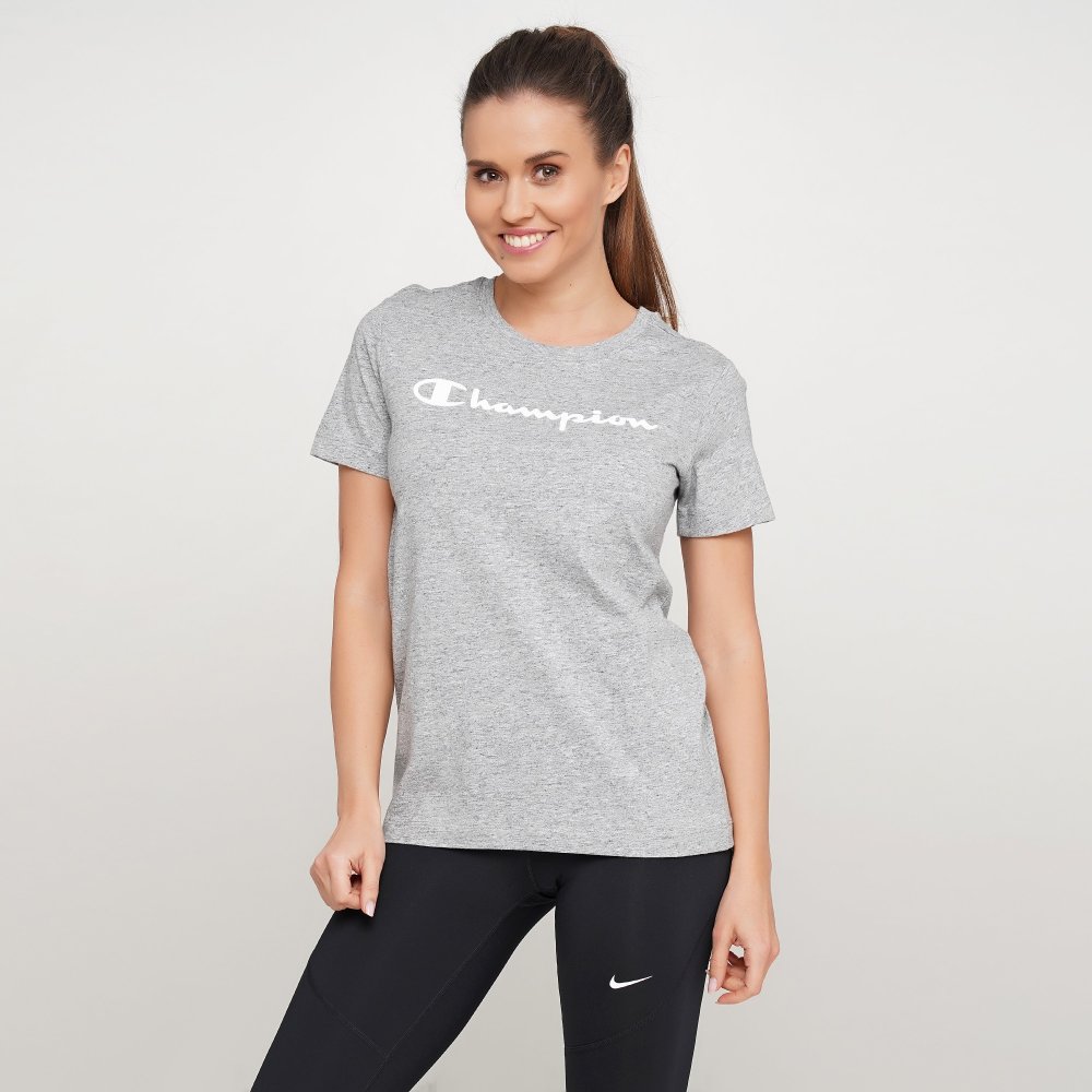

Женская футболка Champion Crewneck T-Shirt Серый 44 (cha112602-OFGM)