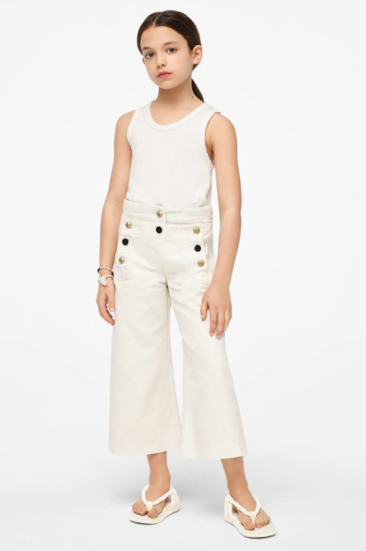 

Брюки кюлоты для девочки 5975 ZARA 120 Белый 43961