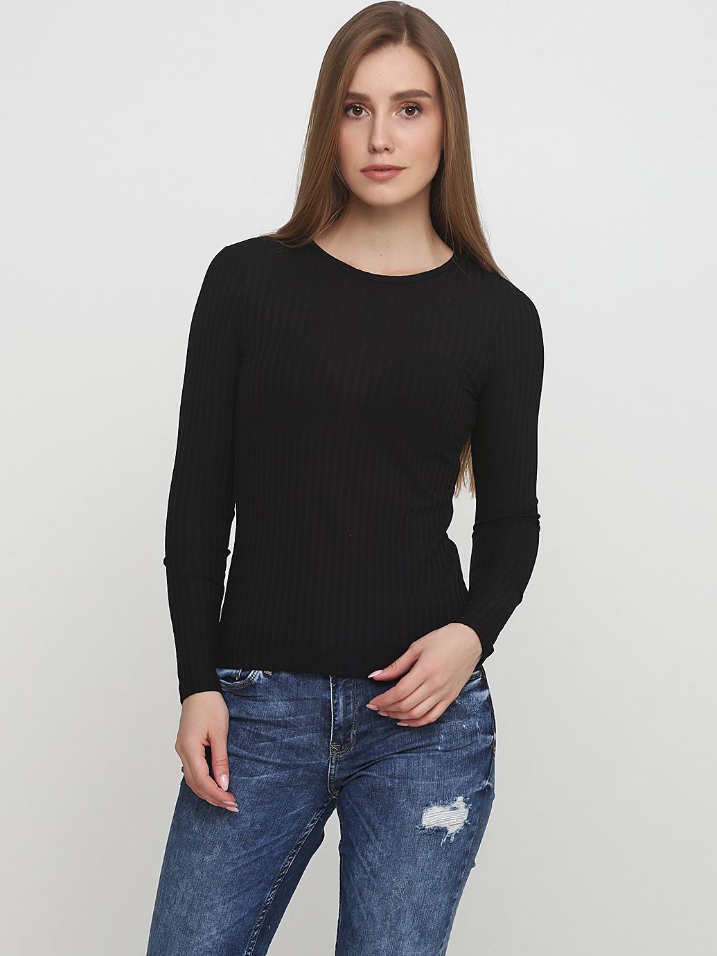 

Лонгслив H&M 0444010 S Черный