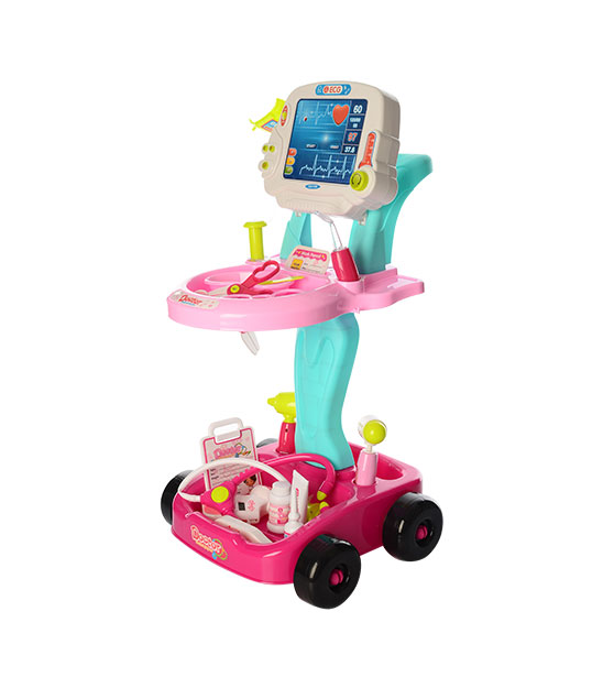 

Игровой набор тележка доктора Умелый врач Limo toy 17 предметов