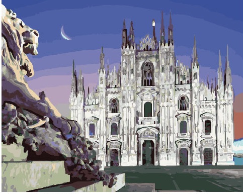 

Картина по номерам BrushMe Ночной Дуомо, 40 х 50 см (BK-GX23741) (Без коробки)