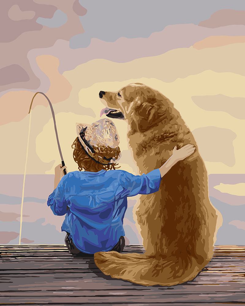 

Картина по номерам Идейка Рыбалка с другом, 40 х 50 см (KHO2341) (Без коробки)