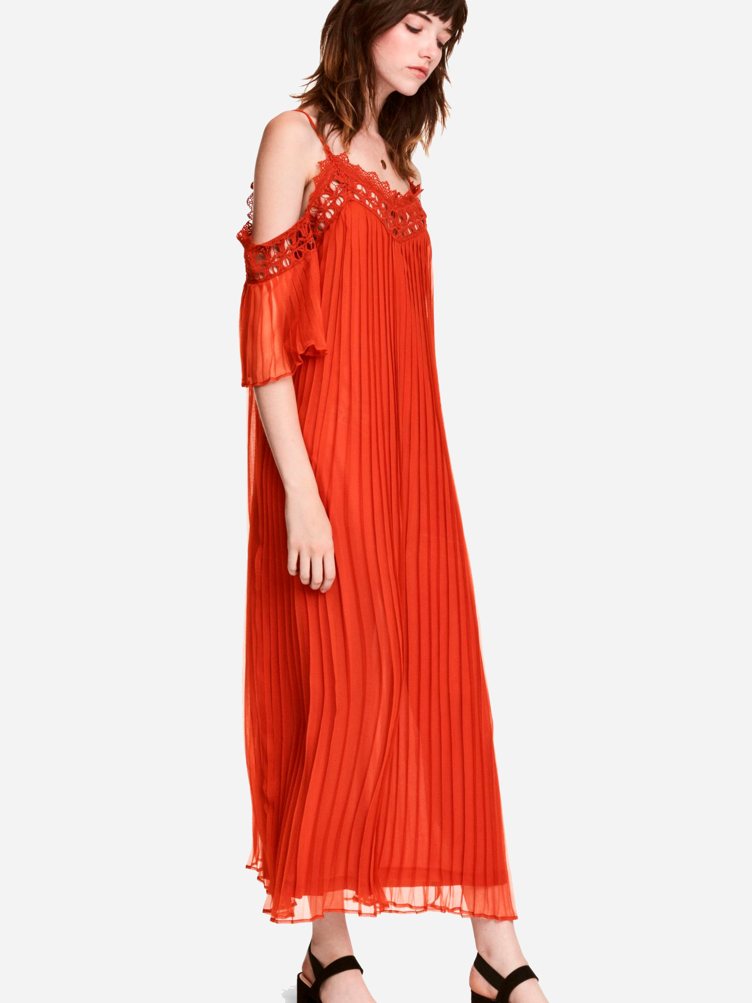 

Платье H&M 060579296 32 Терракотовое