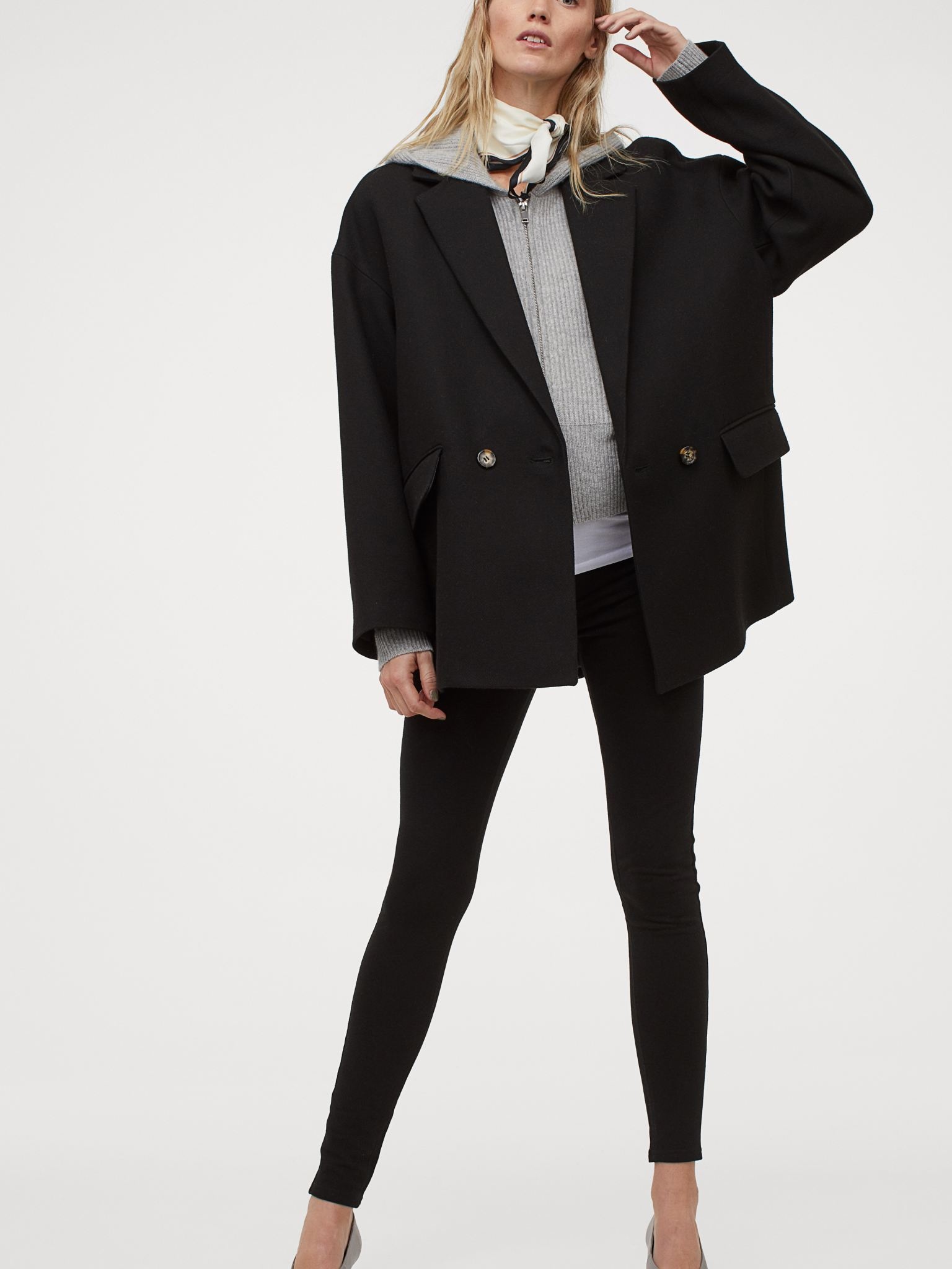 

Треггинсы для беременных H&M 060834063 L Черные