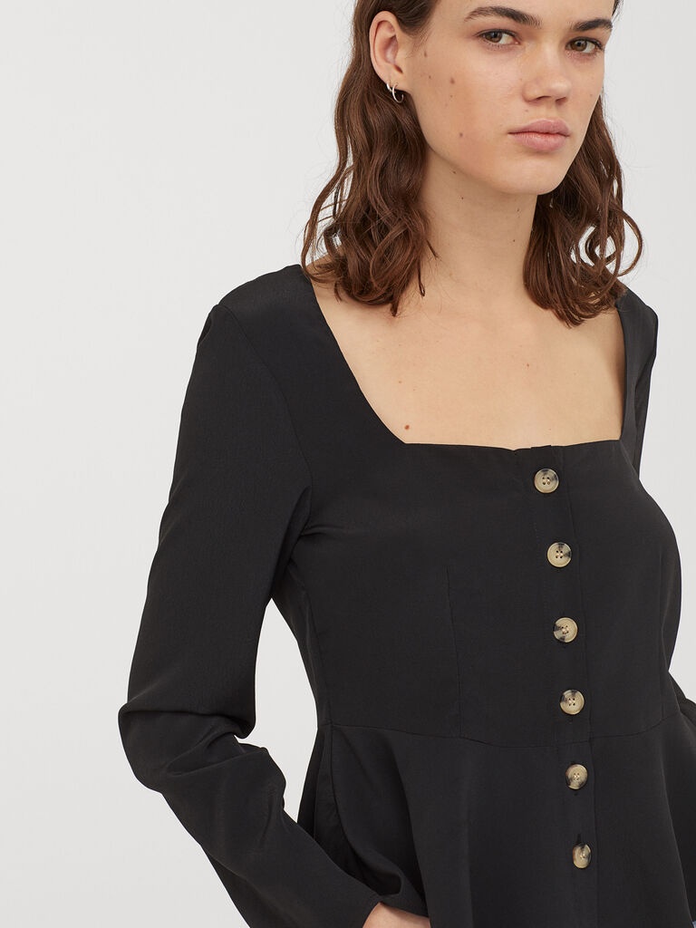 

Блузка H&M 060851884  Черная, Блузка H&M 060851884 40 Черная
