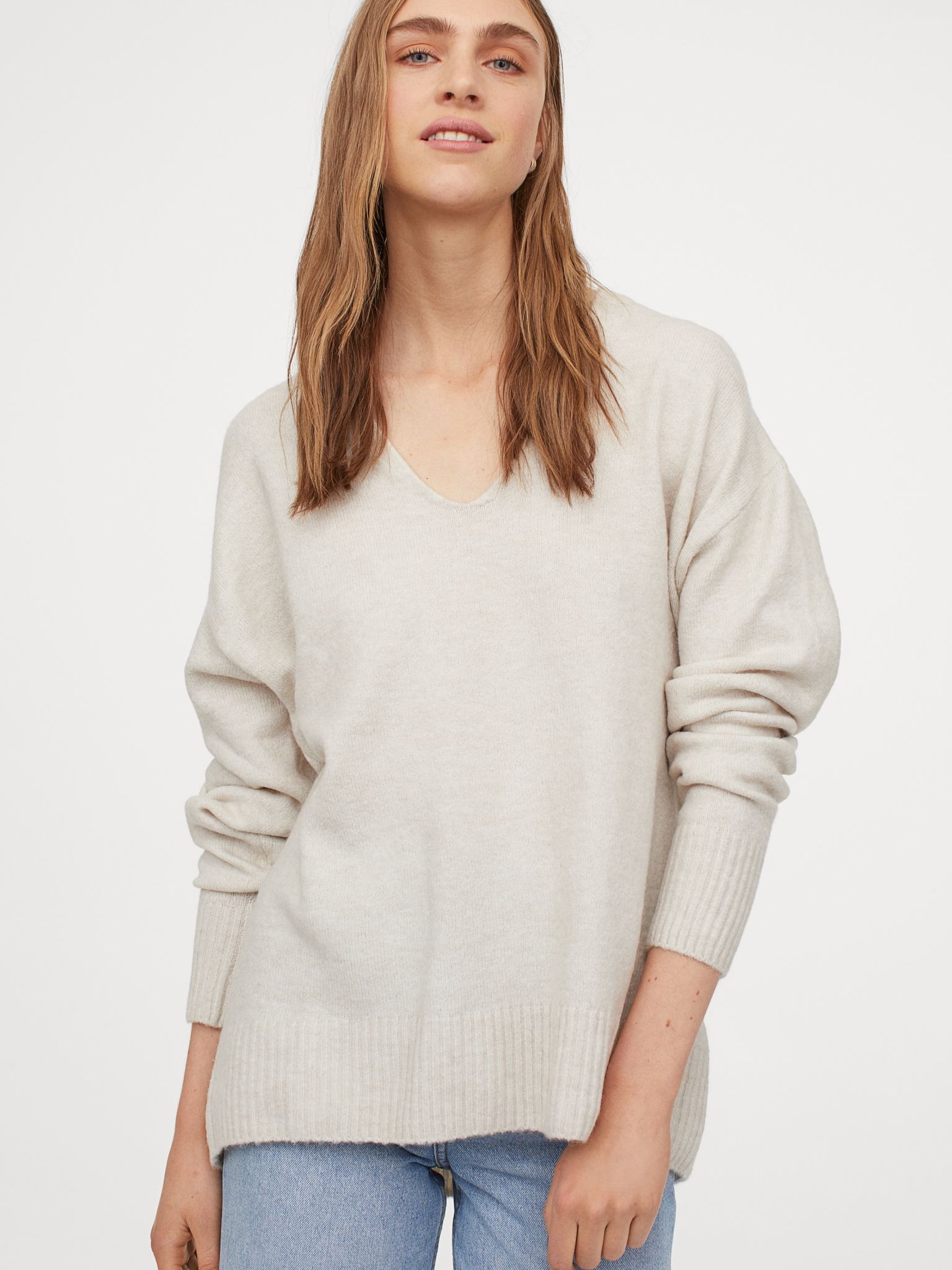 

Пуловер H&M 060863646_lightgrey L Светло-серый