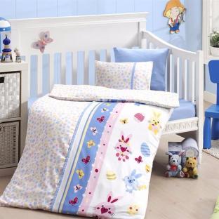 

КПБ "first choice" сатин в детскую кроватку sweet toys mavi 100х150