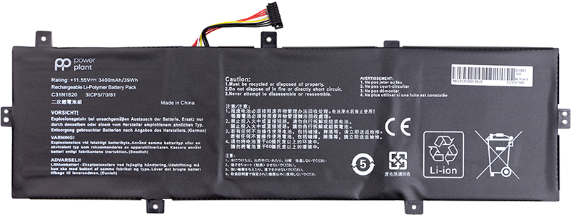 

Акумулятор PowerPlant для ноутбуків ASUS Zenbook UX430U 11.55 V 3400 mAh