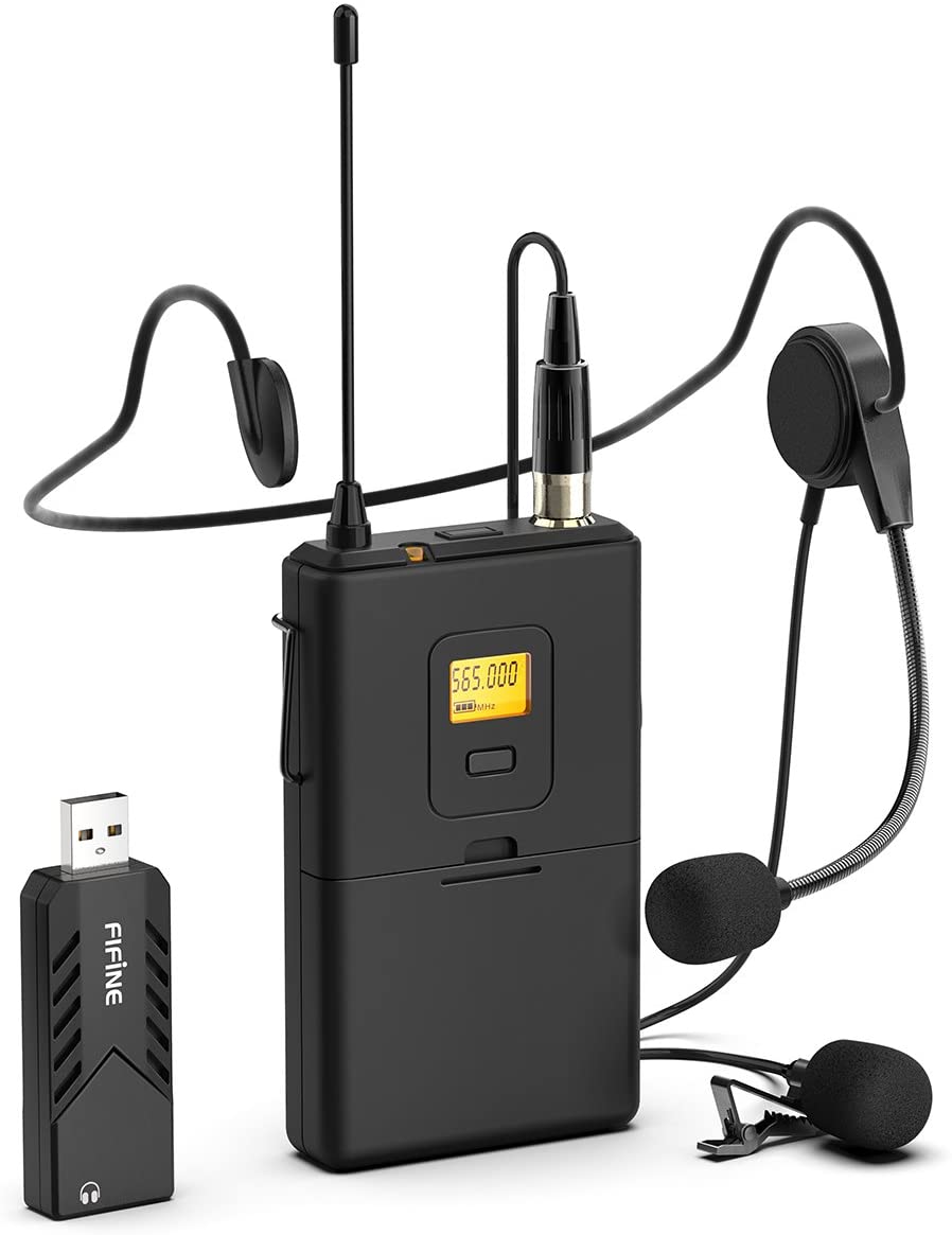 

Беспроводной петличный микрофон Fifine K031B Wireless Black