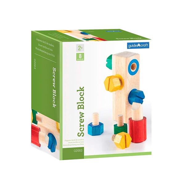 

Игровой набор Guidecraft Manipulatives Блок с винтами 8 Деталей (G2003)