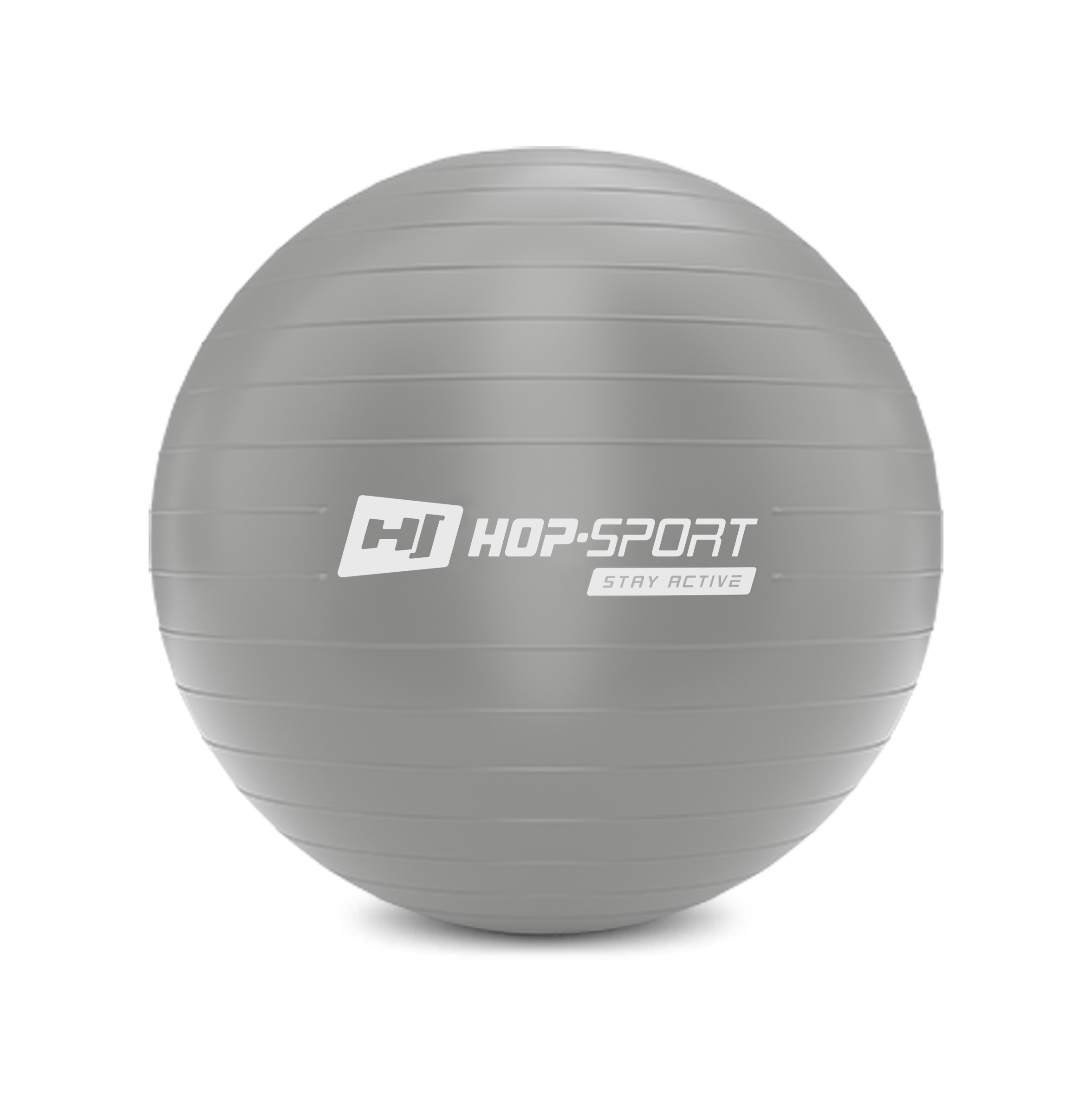 

Фитбол Hop-Sport 55 см серебристый с насосом 2020 (HS-R055YB)