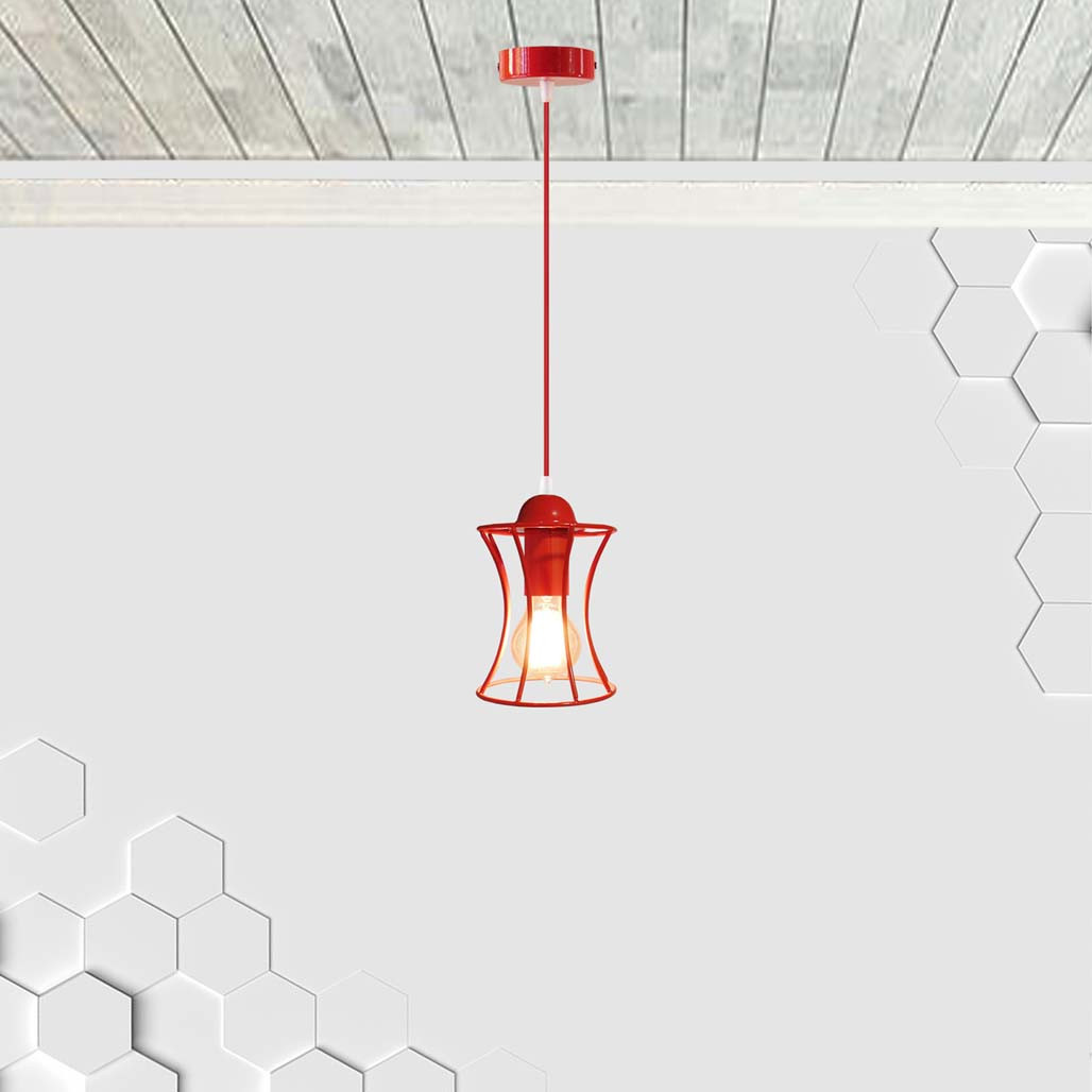 

Светильник подвесной SANDBOX E27 красный