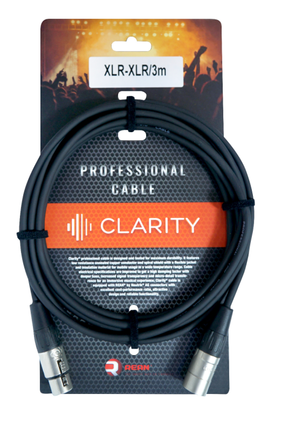

Микрофонный кабель Clarity XLR-XLR/3m