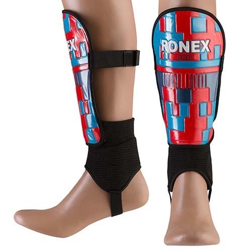 

Щитки футбольные пластиковые взрослые Ronex PRO EVA Размер L Синий (RX-PRO)