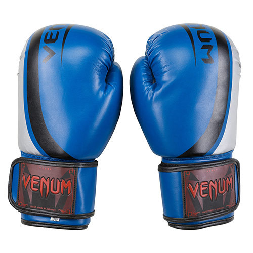 

Боксерские перчатки Venum, DX-55, 12oz, синий-серебро..