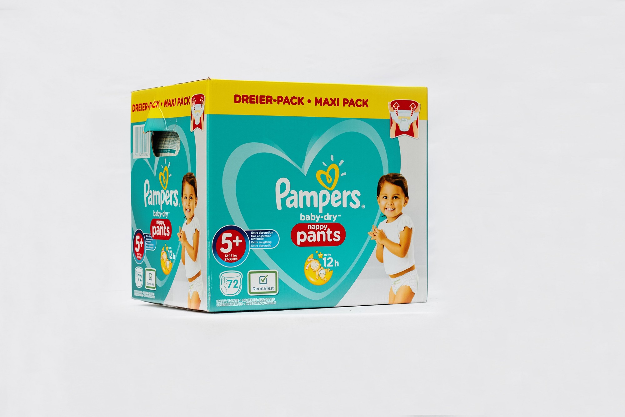 

Підгузки-трусики PAMPERS Pants для хлопчиків і дівчаток Maxi 5+(12-17кг) 72 шт