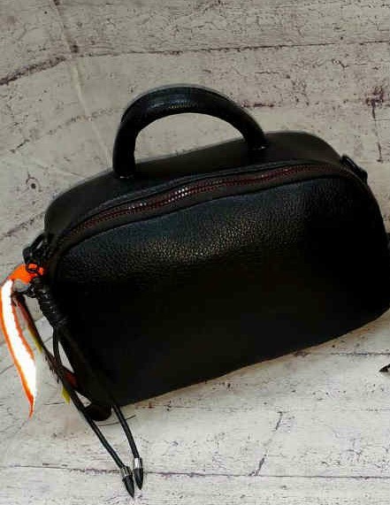 

Сумка кожаная Princessa SVL-857-blk чёрная