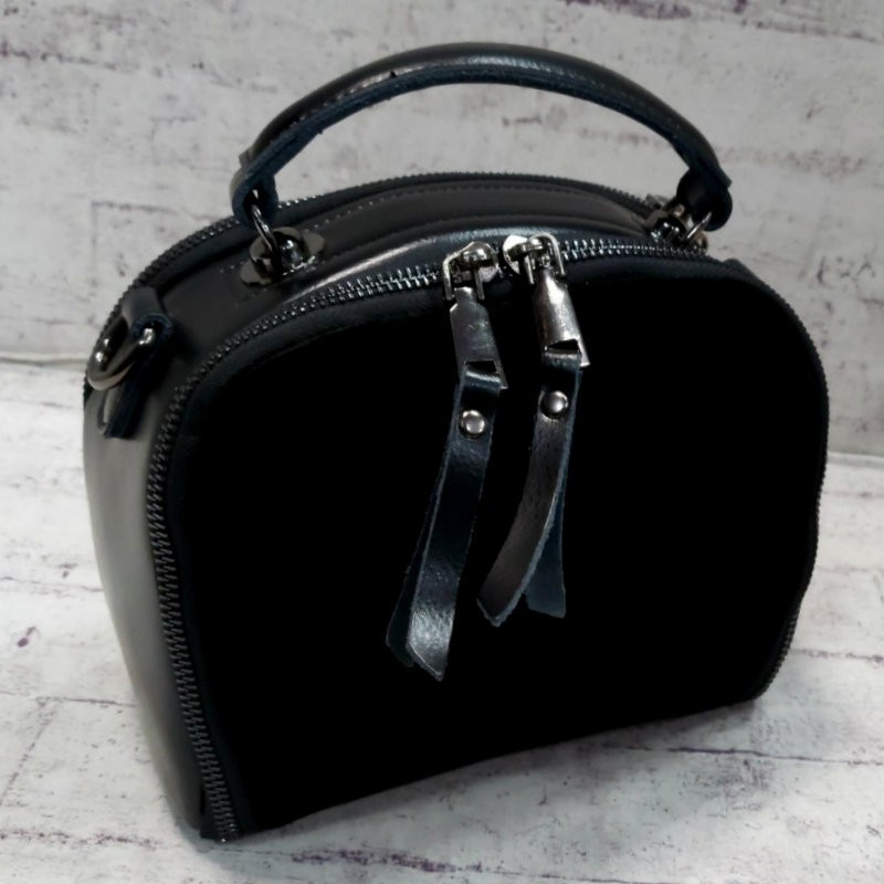 

Сумка из замши и кожи Princessa SVL-SK-340-00-blk чёрная