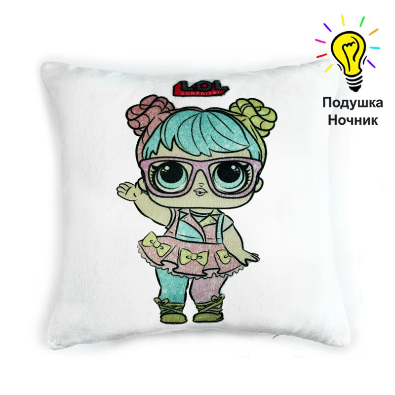 

ДЕТСКАЯ ПОДУШКА-НОЧНИК "LOL"-№3