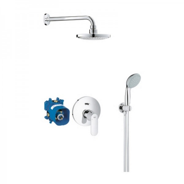 

Набор для душа Grohe Eurosmart Cosmopolitan 25183001 с душевым гарнитуром и верхним душем