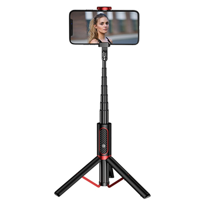 

Селфи палка со штативом и Bluetooth кнопокй JOYROOM Phantom Series Tripod AB202. Black