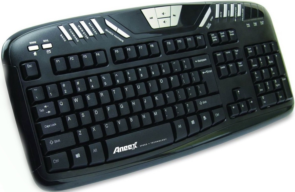 

Клавиатура проводная Aneex E-K958 USB Black