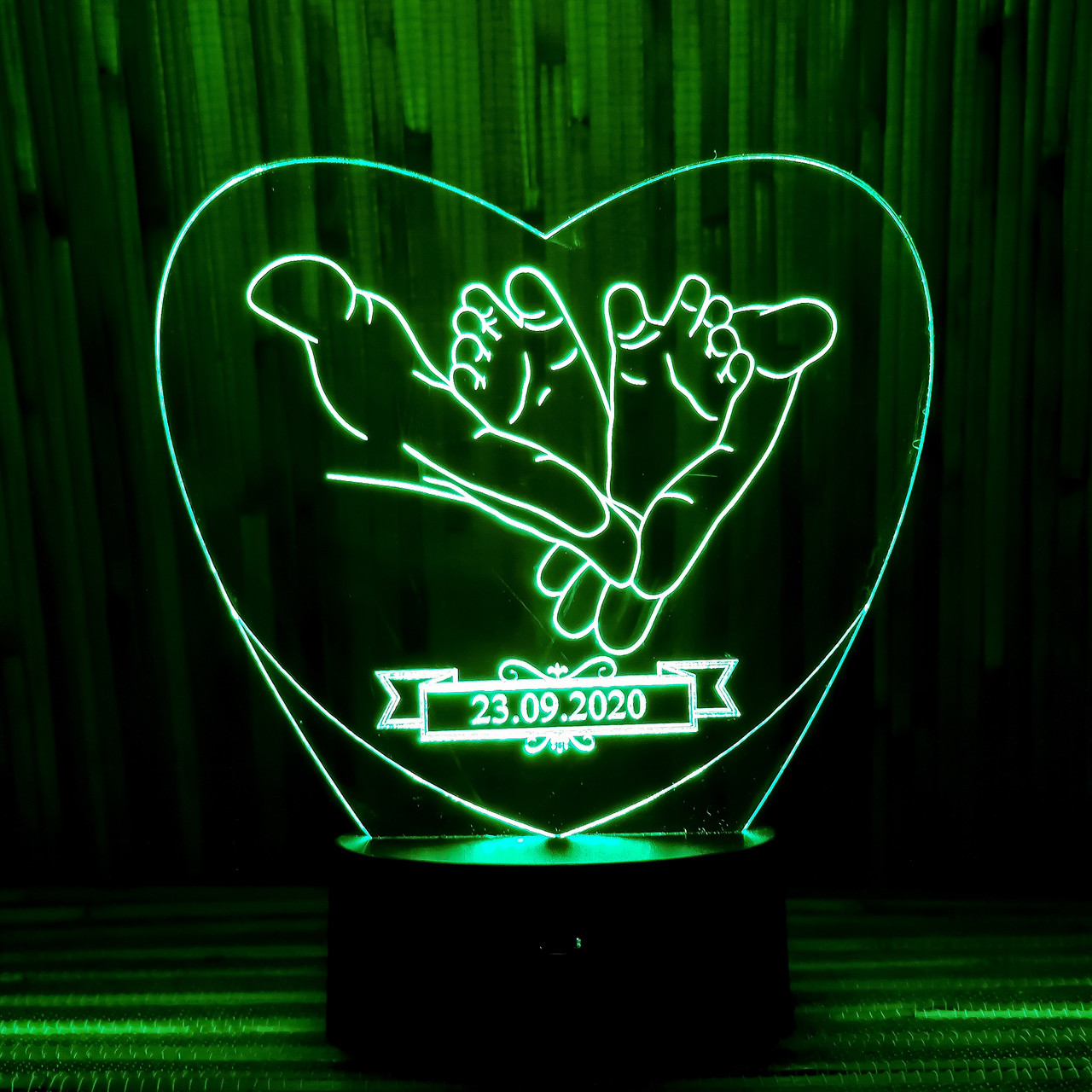 

Светильник-ночник подарок новорожденному зеленый AVA-055