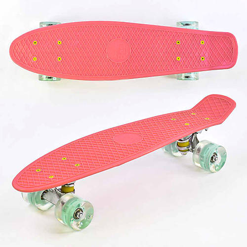 

Скейт Пенни борд коралловый, доска 55см Best Board (0440)