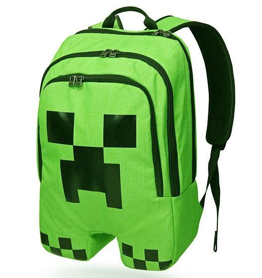 

Школьный рюкзак Minecraft Creeper Салатовый