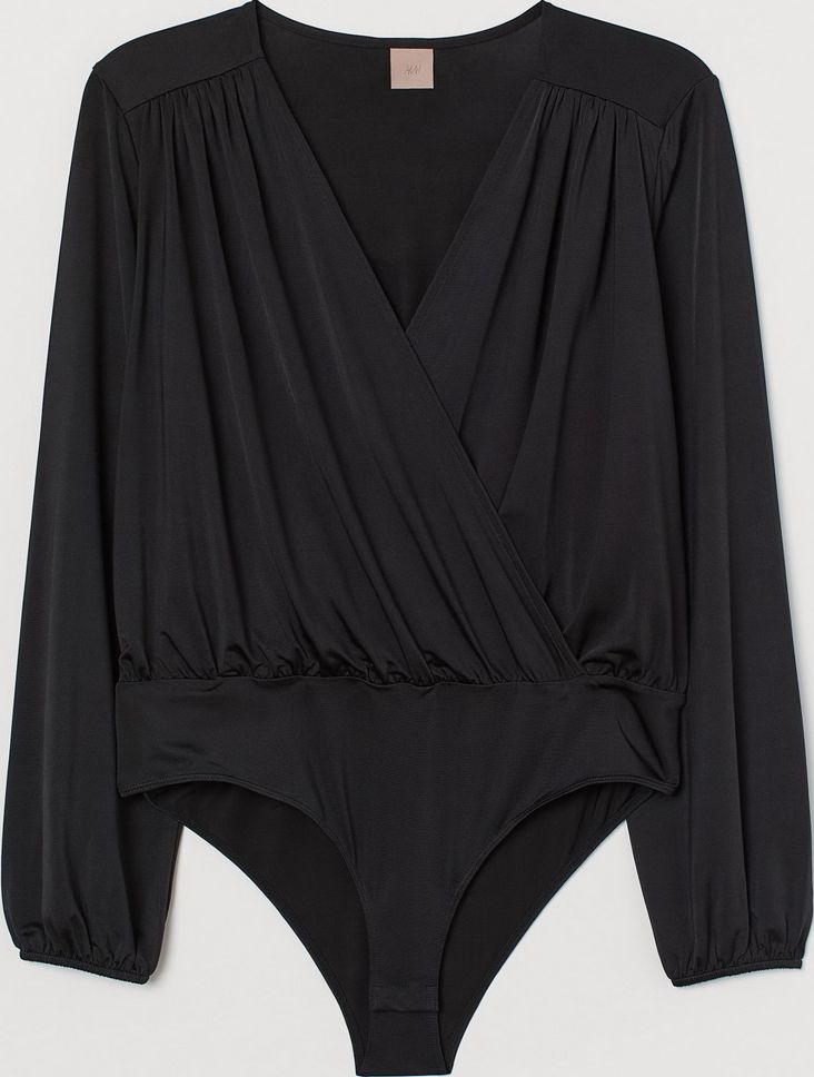 

Боди-блузка H&M 0823166-0 XL Черная