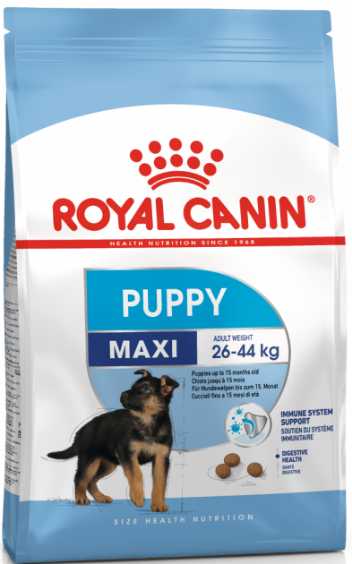 

Сухой корм для собак крупных пород Royal Canin MAXI PUPPY для щенков до 10 мес. (15 кг)