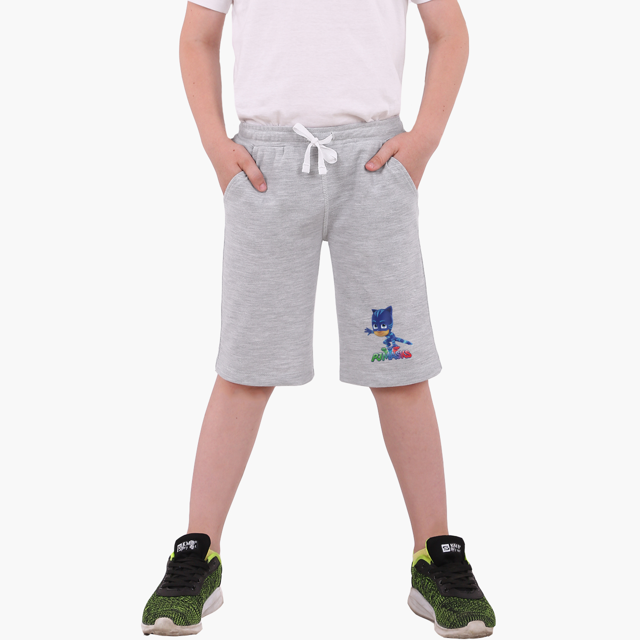 

Шорты детские Герои в масках (PJ Masks) (9753-1614-6-GR) 128 см Хлопок Светло-серый меланж