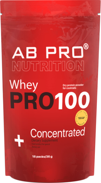 Акція на Протеин AB PRO PRO 100 Whey Concentrated 18 индивидуальных упаковок по 36 г Манго-апельсин (PRO18PCABMO94) від Rozetka UA