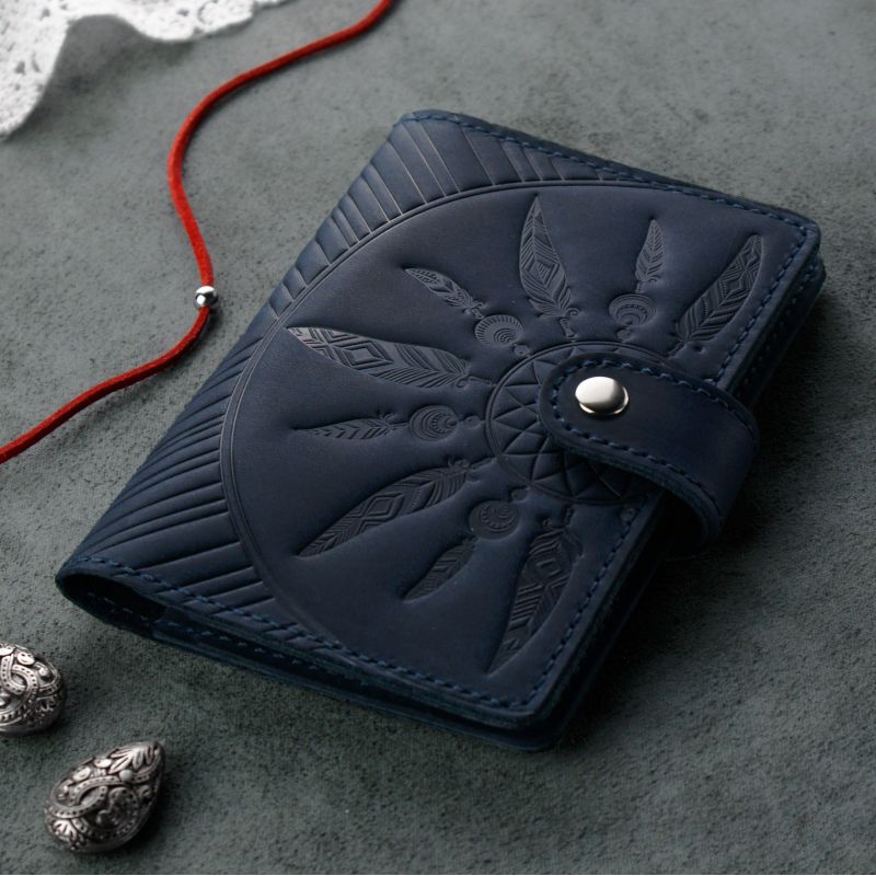 

Обложка для паспорта BlankNote 14x10 см Синий 000056886