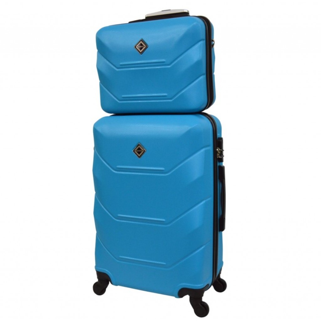 

Комплект валіза та кейс Bonro 36 л Блакитний 000064278