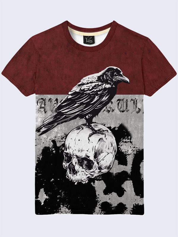 

Мужская футболка Raven and skull (2008) Vilno L Разноцветный 000055209