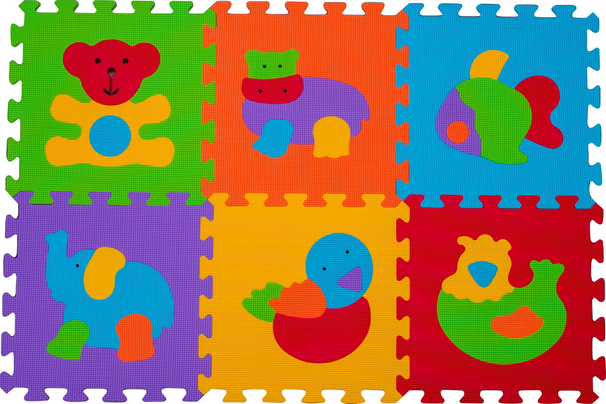 

Мягкие пазлы Babyono Животные 30х30 см 6 шт (277)