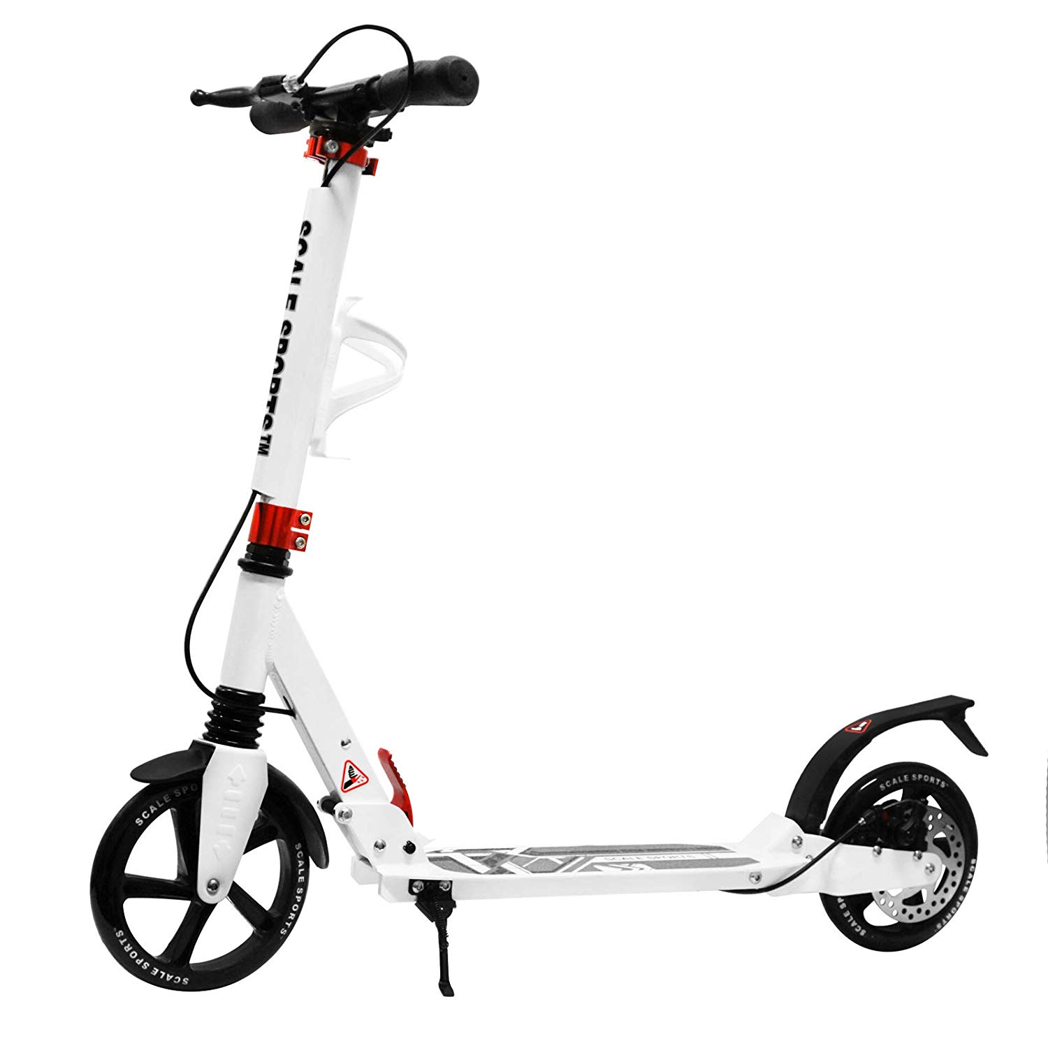 

Двухколесный самокат Scale Sports 93х38х91-105 см Белый 000052556