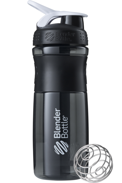 

Спортивный шейкер бутылка (SM 28oz Black/White) Blender Bottle 820 мл Черно-белый 000065091