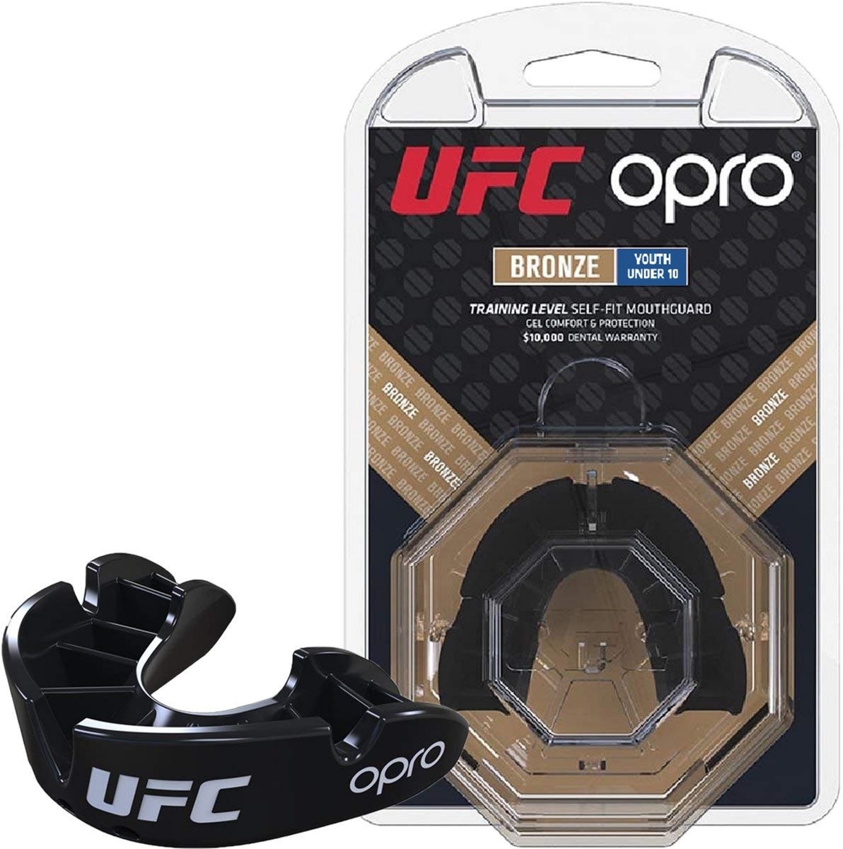 

Капа OPRO Junior Bronze UFC Hologram Black (002264001)