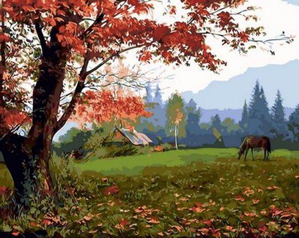

Картина по номерам Q1383 Алый клен. Худ. Вячеслав Палачев, 40x50 см., Mariposa