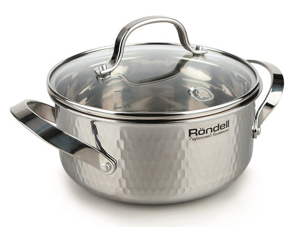 

Кастрюля 4.7 л. 24 см. RONDELL RAIN DROPS RDS-829
