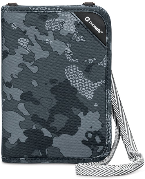 

Кошелек PacSafe "антивор" RFIDsafe V150 черный-камуфляжный (10561802)